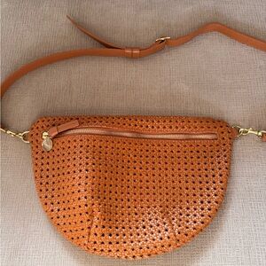 Clare V Grande Woven Leather Belt Bag